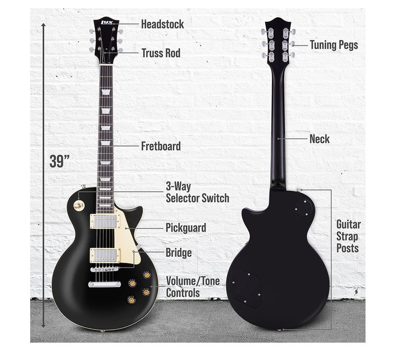 LyxPro 39" SB Series Electric Guitar Kit — View 10