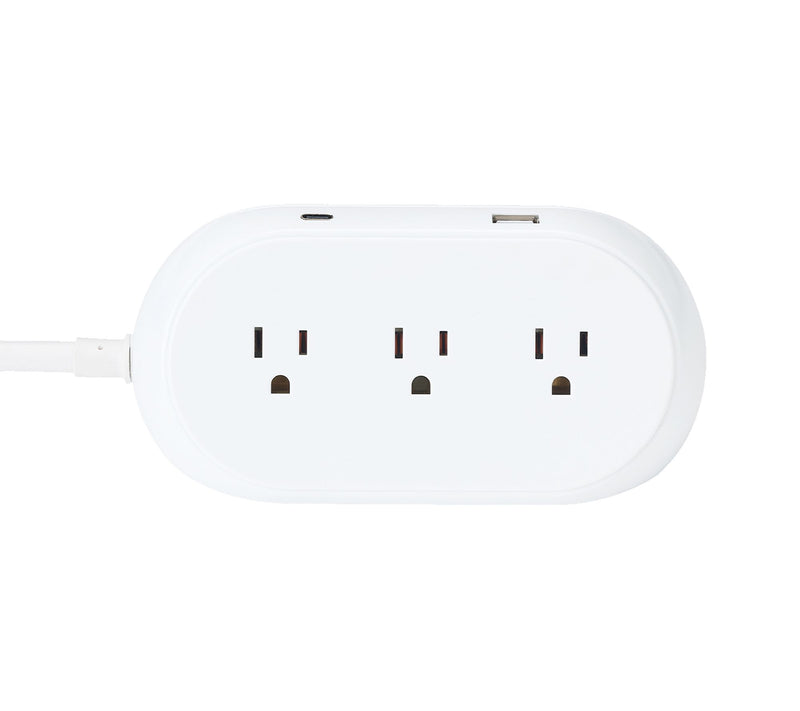 Globe Electric Wireless Charging Pod with 3 AC ports and 2 USB — View 2