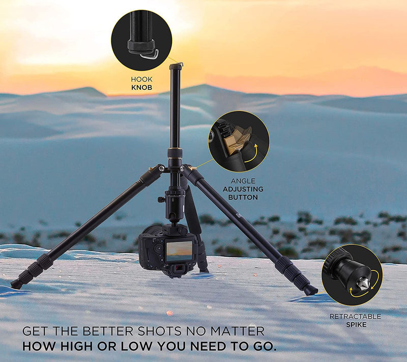 Kodak Photo Gear 63" Premium Tripod Aluminum — View 6