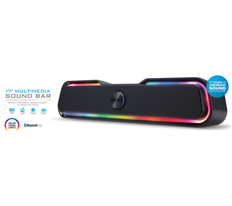 iLive 17" Multimedia Sound Bar w/ Color Changing LED Light — View 10