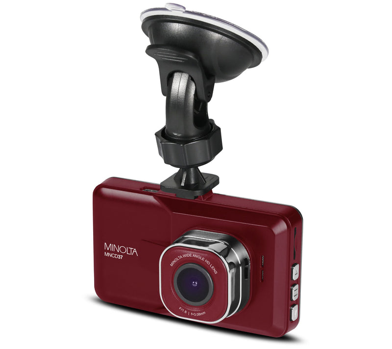 Minolta 3" 1080p FHD LCD Screen Dash Camera w/ SD Card — View 7