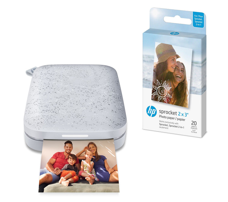 HP Sprocket Portable Photo Printer w/ 20 Pack of Sprocket Paper — Main view