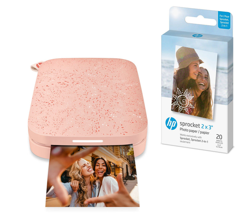 HP Sprocket Portable Photo Printer w/ 20 Pack of Sprocket Paper — View 5