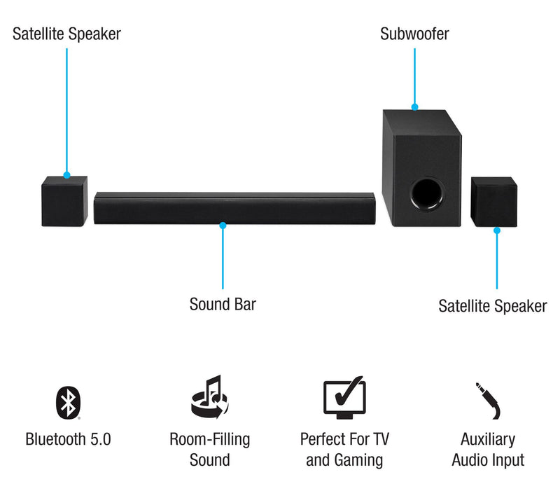 iLive 4.1 Home Theater System w/ Bluetooth — View 5