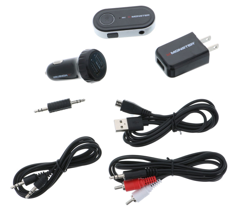 Monster 7-Piece Home or Car Bluetooth Audio Rec eiver Kit — Main view