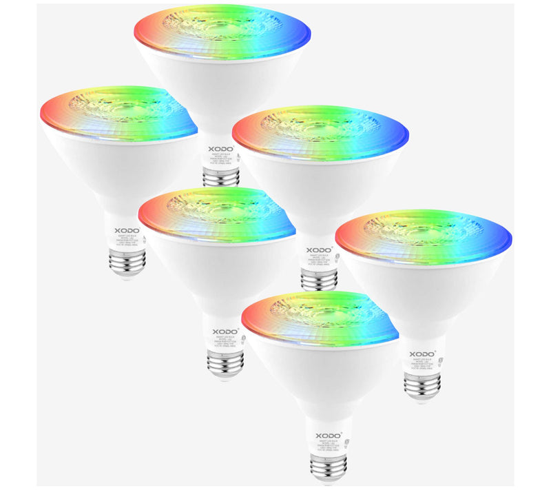 XODO Smart Floodlight LED Bulb 6-Pack Multi-Color WiFi E26 11W — Main view