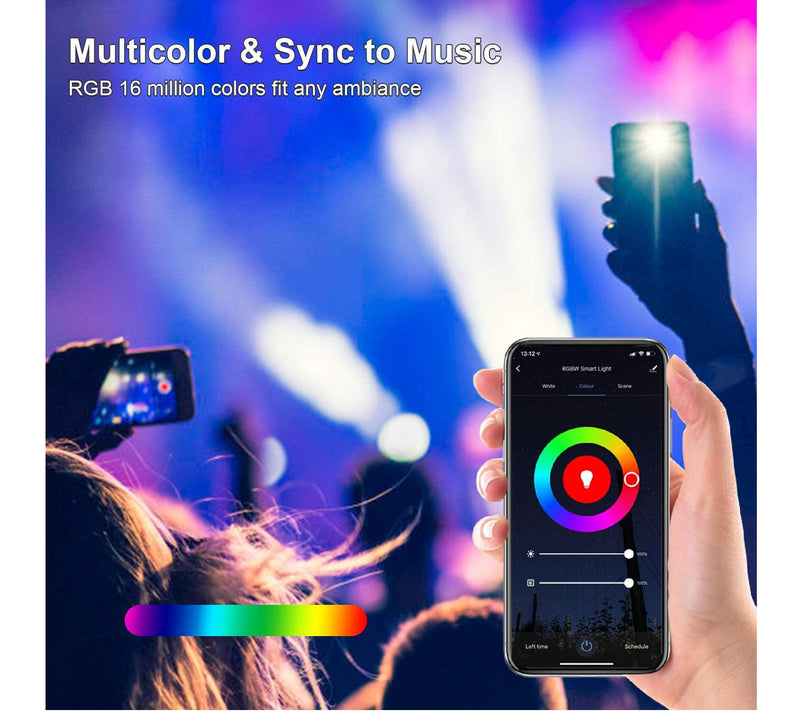 XODO Smart Floodlight LED Bulb 2-Pack Multi Color WiFi E26 11W — View 6