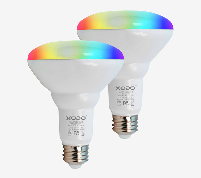 XODO Smart Floodlight LED Bulb 2-Pack Multi Color WiFi E26 11W — Main view