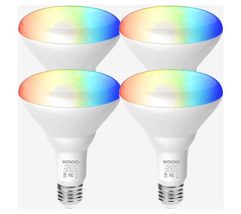 XODO Smart Floodlight LED Bulb 4-Pack Multi Color WiFi E26 11W — Main view