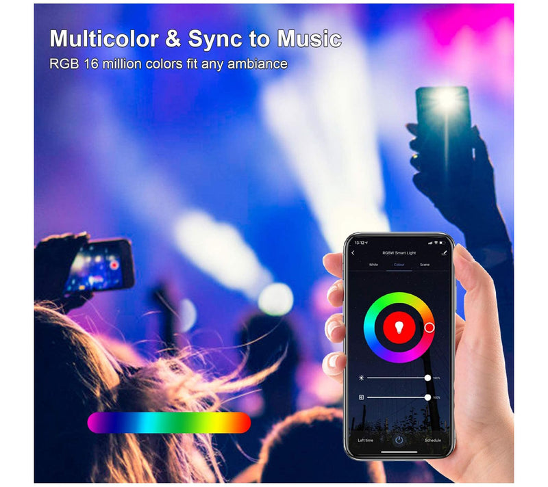 XODO Smart Floodlight LED Bulb 6-Pack Multi-Color WiFi E26 11 — View 9