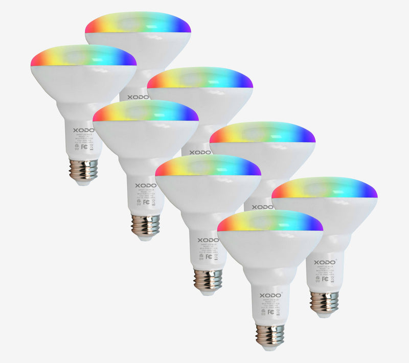 XODO Smart Floodlight LED Bulb 8-Pack Multi-Color WiFi E26 11 — Main view