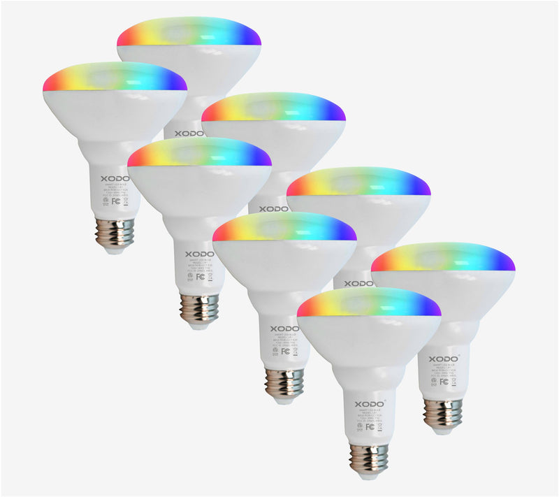 XODO Smart Floodlight LED Bulb 8-Pack Multi-Color WiFi E26 11 — View 9