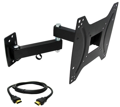 MegaMounts Full-Motion Wall Mount for 17"-42" TV w/ HDMI Cabl