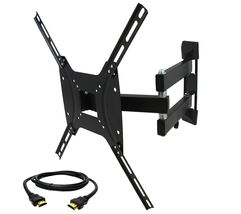 MegaMounts Full-Motion TV Wall Mount 26" to 55"w/ HDMI Cable — Main view