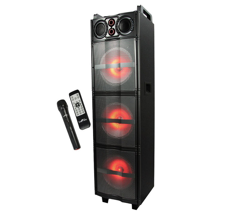 beFree Sound Triple 10" Subwoofer with Party Lights — Main view