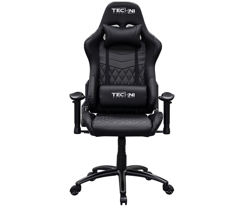 Techni Sport GG Black Memory Foam Adjustable PCGaming Chair — View 2