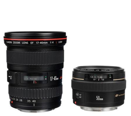 Canon Advanced 2-Lens Kit w/ 50mm f/1.4 & 17-40mm f/4L Lenses — View 3
