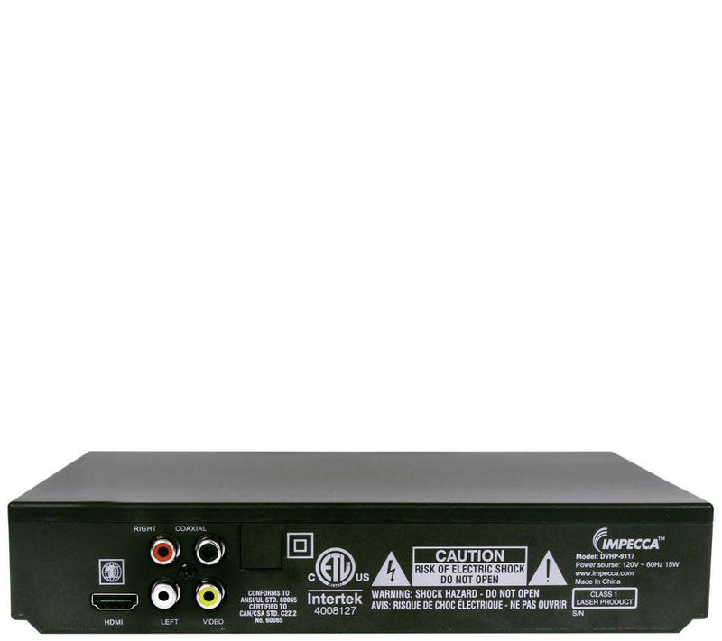 Impecca Compact Home DVD Player with HDMI Upscaling — View 4