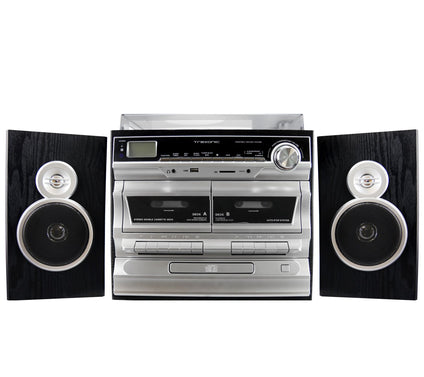 Trexonic 3-Speed Turntable with CD Player and Dual Cassette