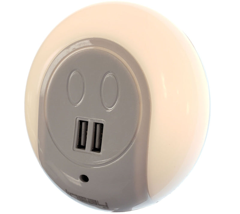 LINSAY Smart LED Wall Light with Two USBCharging Ports — View 3