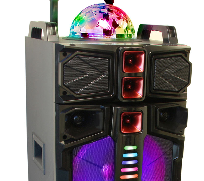 beFree Sound Dual 12" Subwoofer Bluetooth Portable Party — View 2