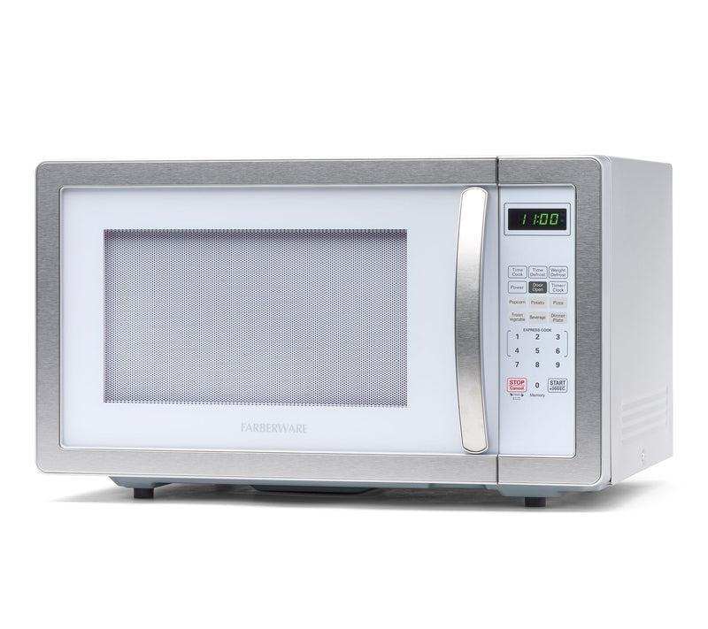 Farberware Classic 1.1 Cubic Foot Microwave Oven - White — View 2