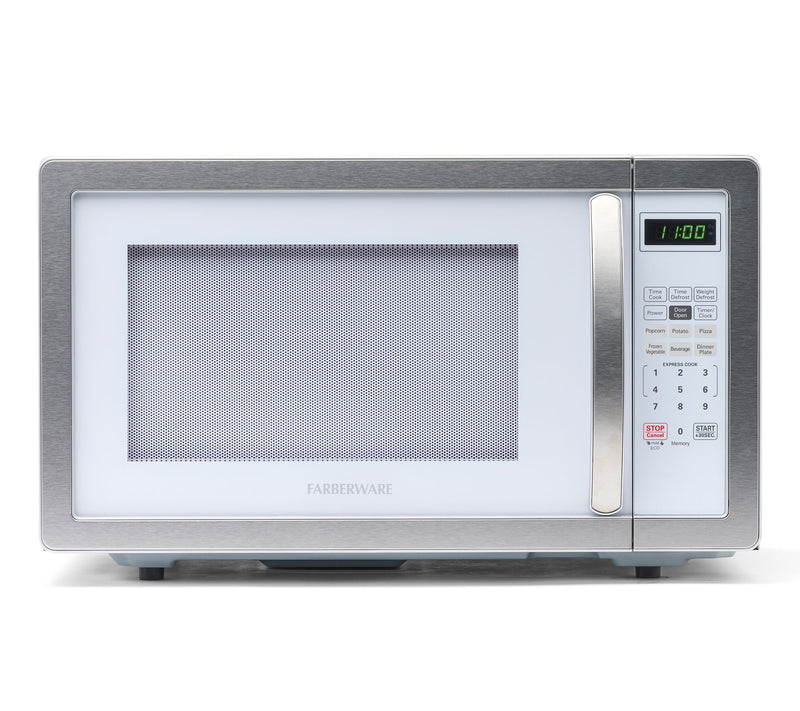 Farberware Classic 1.1 Cubic Foot Microwave Oven - White — Main view