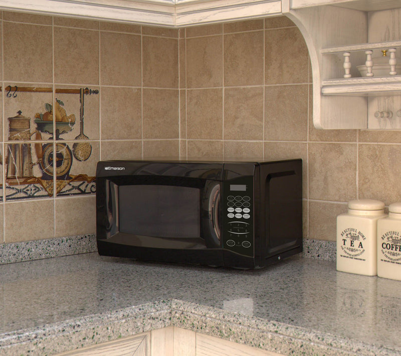Emerson 0.7 Cubic Ft. 700W Compact Countertop Microwave Oven — View 3
