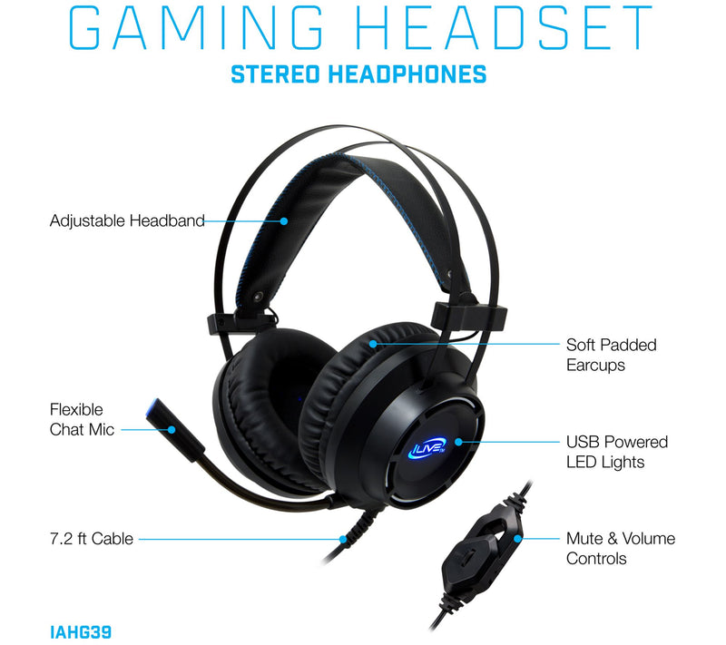 iLive Gaming Noise Canceling Headphones — View 6