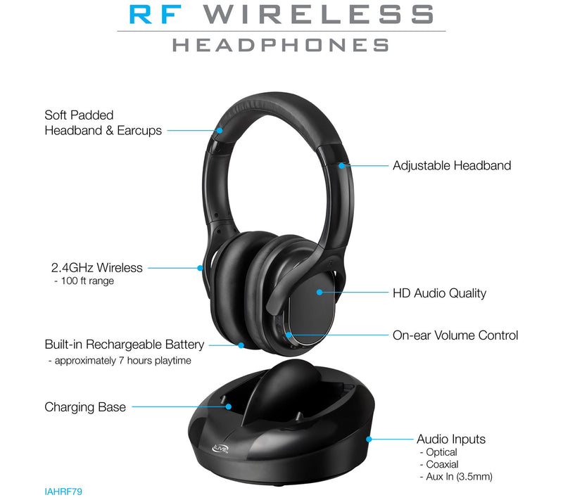 iLive Wireless Radio Frequency Headphones — View 6