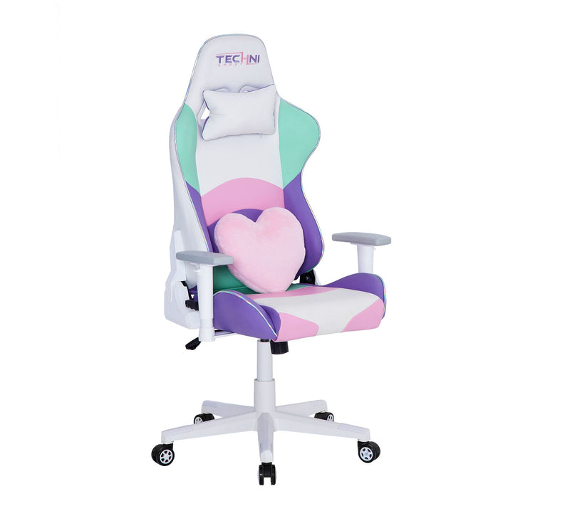 Techni Sport Kawaii Memory Foam Adjustable PC Gming Chair — View 2
