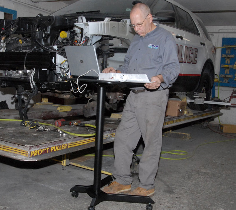 Royal LT28 Adjustable Sit and Stand Mobile Workstation — View 7