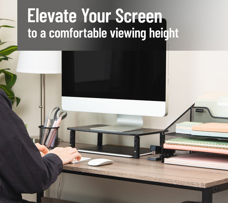 Mind Reader Ventilated Metal Monitor Stand — View 2