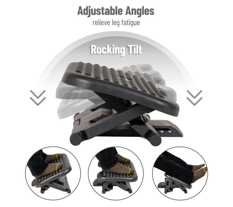 Mind Reader 3-Position Adjustable Height Leg-Lifting Foot Rest — View 4