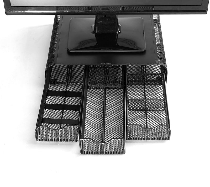 Mind Reader Monitor Stand and Desk Organizer 3Compartments — View 10