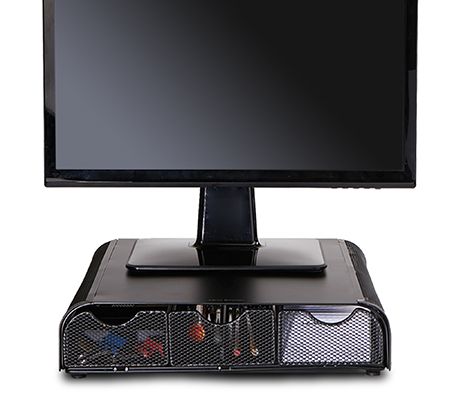 Mind Reader Monitor Stand and Desk Organizer 3Compartments — View 9