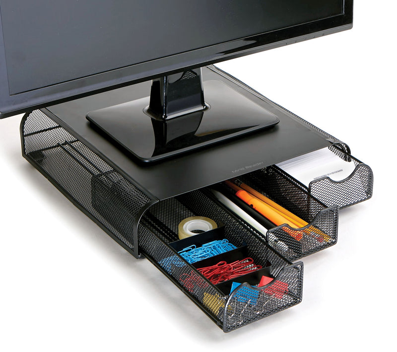 Mind Reader Monitor Stand and Desk Organizer 3Compartments — View 6