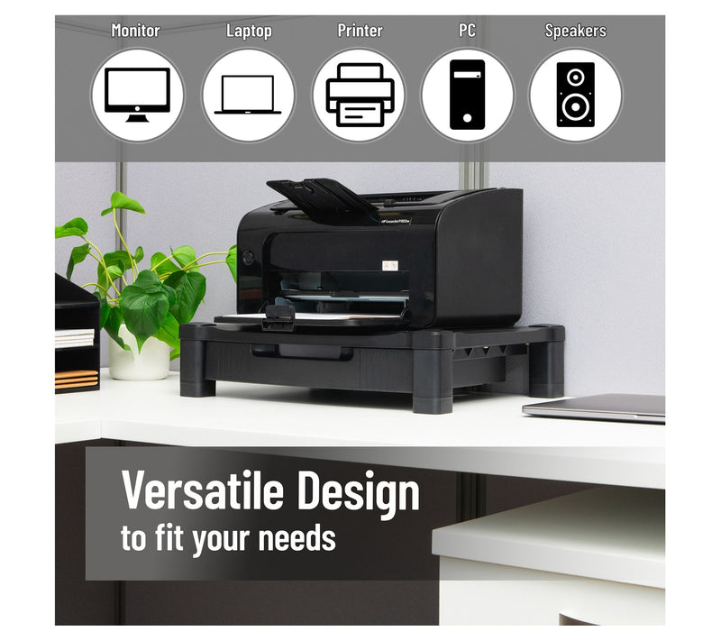Mind Reader Monitor Stand Riser with Drawer Storage — View 6