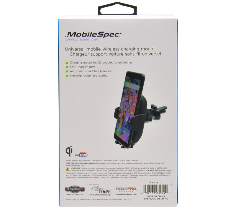MobileSpec Qi Universal Mobile Wireless Charging Mount — View 8