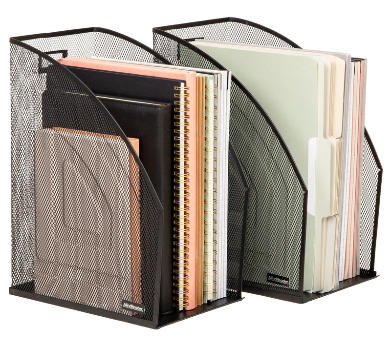 Mind Reader 2-Piece Mesh Magazine and File Organizer — View 2