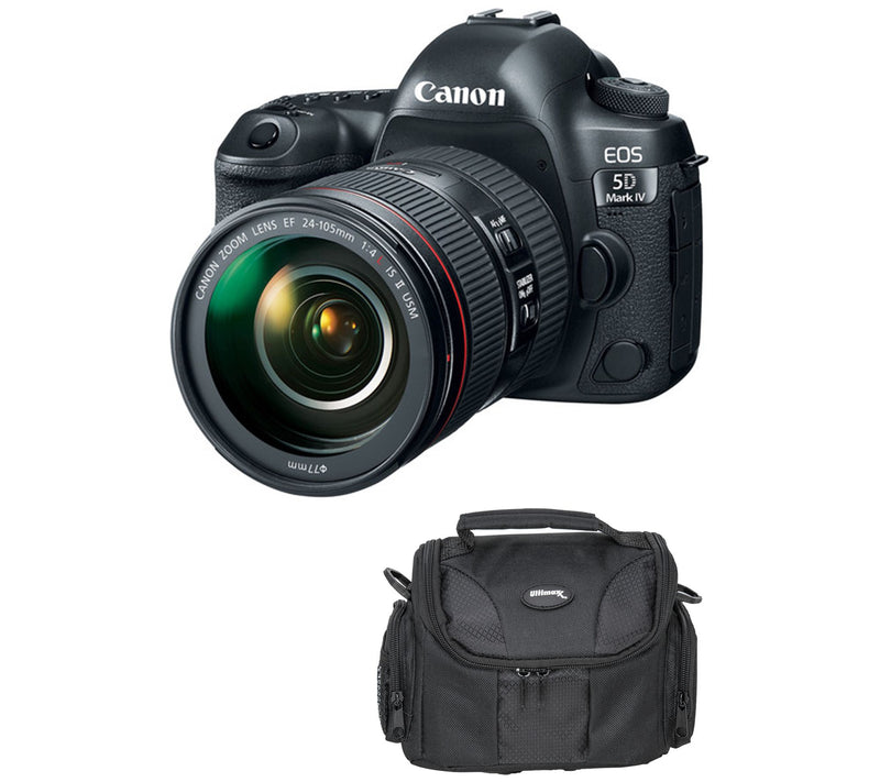 Canon EOS 5D Mark IV DSLR Camera w/ 24-105 f/4 II Lens Bundle — View 4
