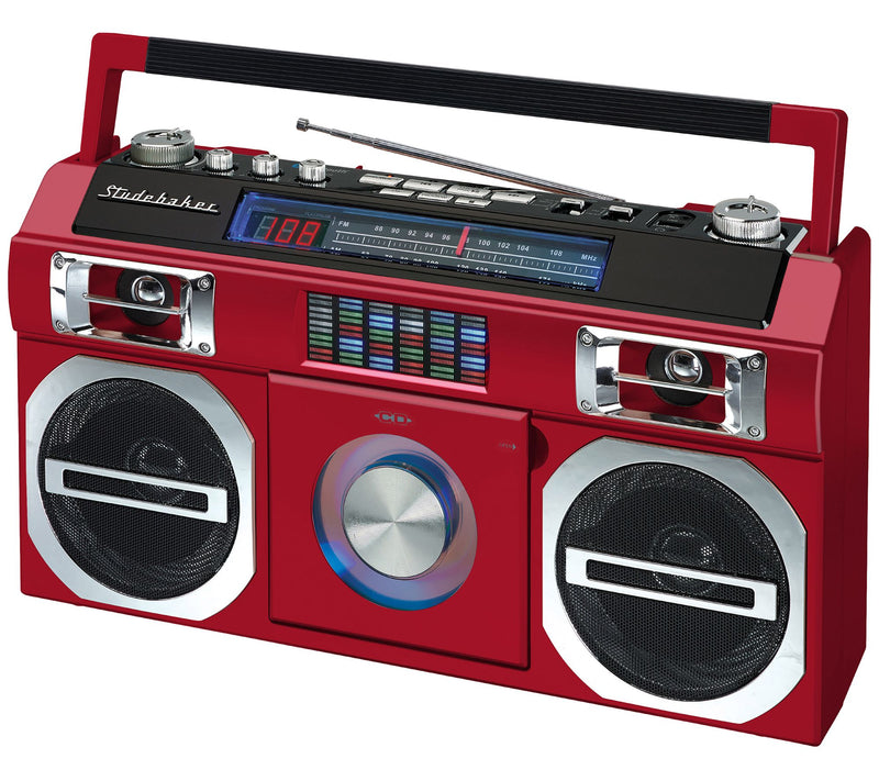 Studebaker Retro Bluetooth Boombox with CD Player and Radio — View 5