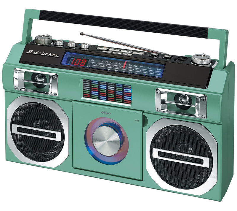 Studebaker Retro Bluetooth Boombox with CD Player and Radio — View 11