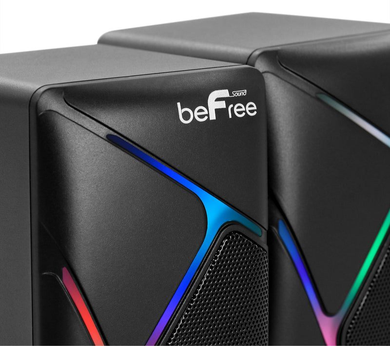 beFree Sound Dual Compact LED Gaming Desktop Spakers — View 6