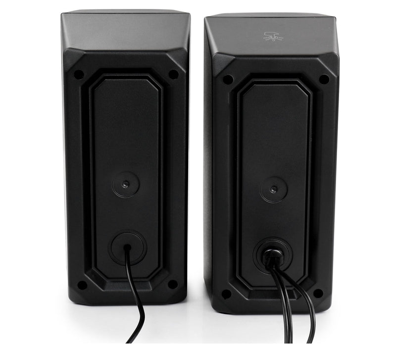 beFree Sound 2.0 Computer Speakers w/ RGB LED Lights — View 6
