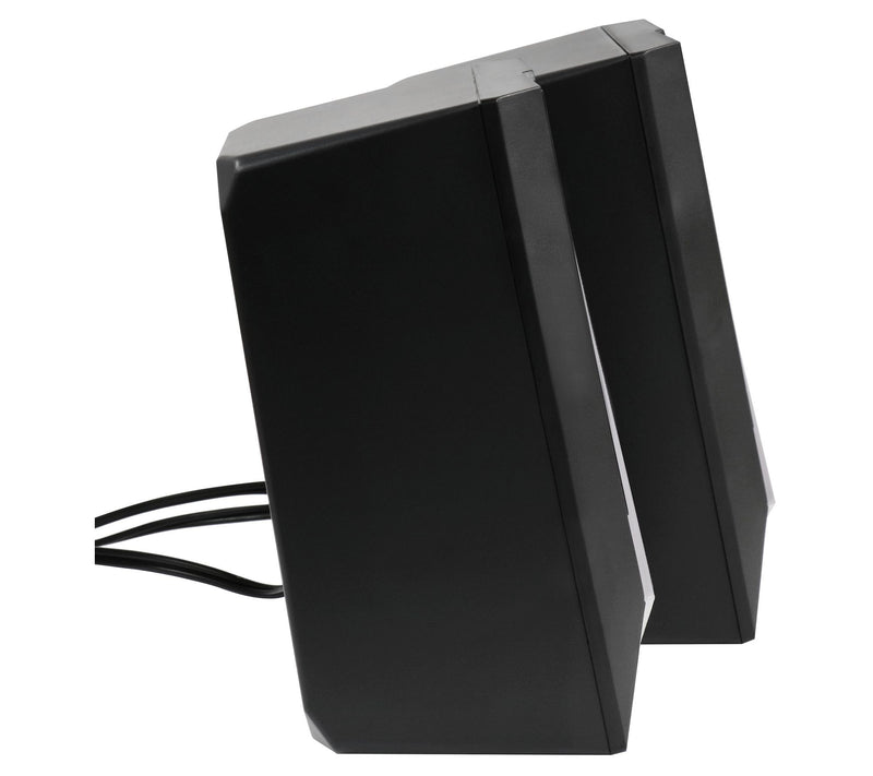 beFree Sound 2.0 Computer Gaming Speakers w/ Co lor LED Lights — View 5