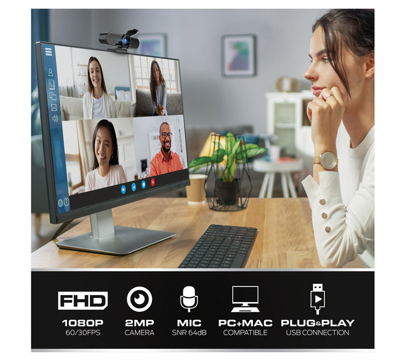 Monster Insight Pro HD Webcam 1920x1080 with Li ght Correction — View 5