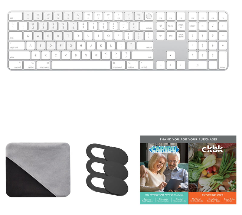 Apple Magic Keyboard with Touch ID and Numericeypad — View 3