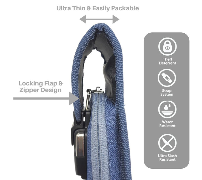 FlexSafe Mini Portable Water Resistant Travel Safe by Aquavault — View 8