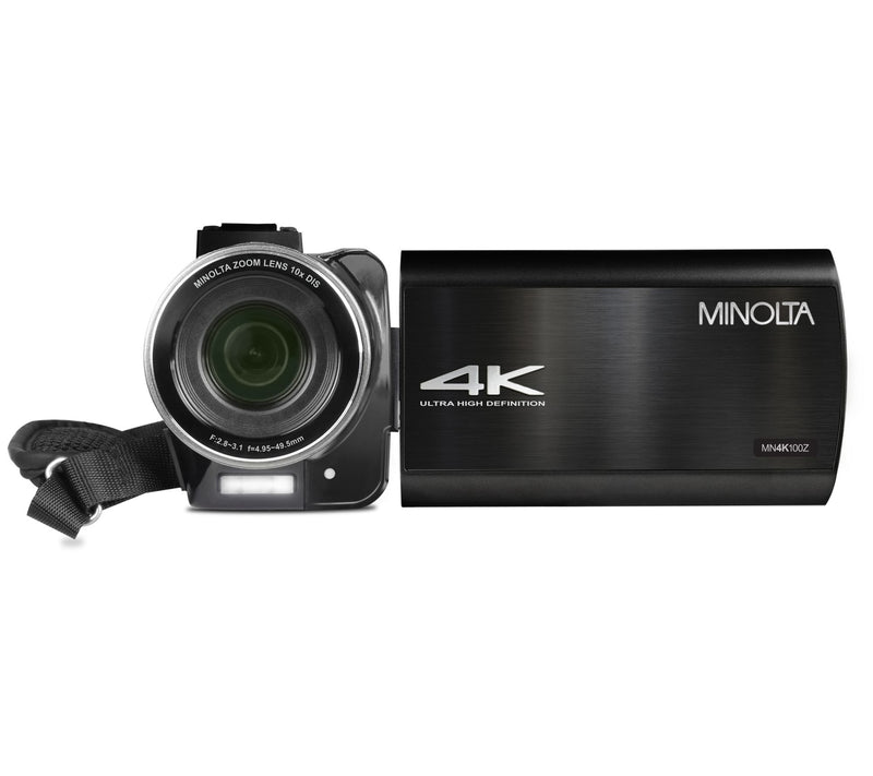 Minolta MN4K100Z_10x Optical Zoom HD Camcorder & 32GB SD Card — View 8